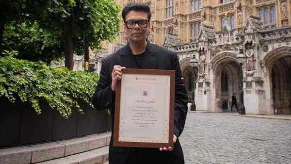 Karan Johar on getting honoured at the British House of Parliament: It’s one of those days where I pinch myself and realise that dreams do come true