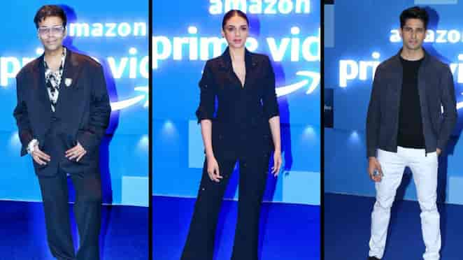 PHOTOS: From Karan Johar to Siddharth Malhotra, celebrities spotted walking the blue carpet at Amazon Prime Video event