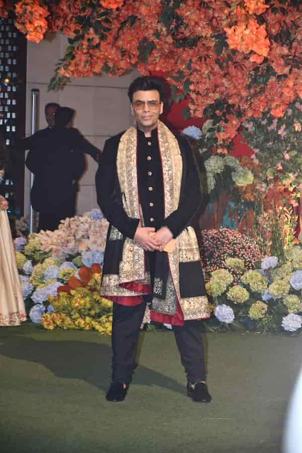 Karan Johar at Anant Ambani, Radhika Merchant's engagement ceremony (Manav Manglani).