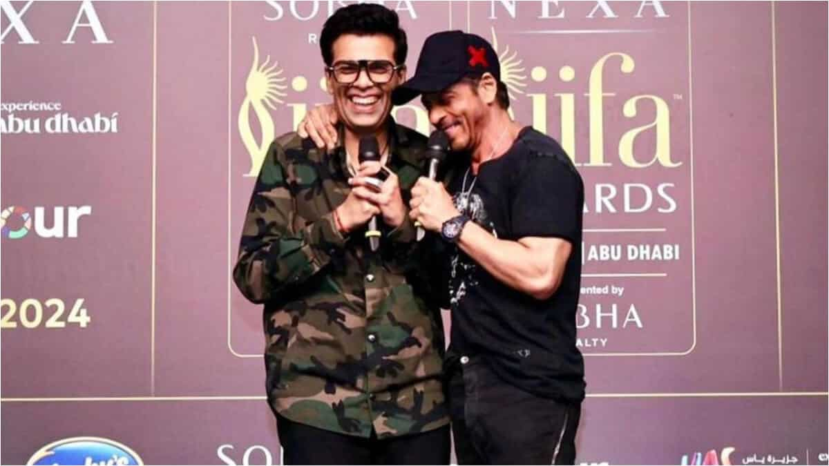 Shah Rukh Khan roasts Karan Johar for hosting Koffee With Karan and IIFA, says ‘Bhai thoda films..’