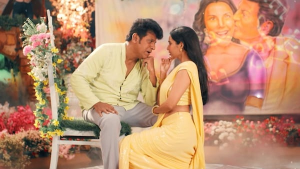 Shivarajkumar and Priya Anand in the song