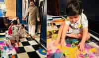 Happy Diwali 2023: Kareena Kapoor tries her hand in making rangoli with Jeh and Taimur; Saif Ali Khan is left with THIS question!