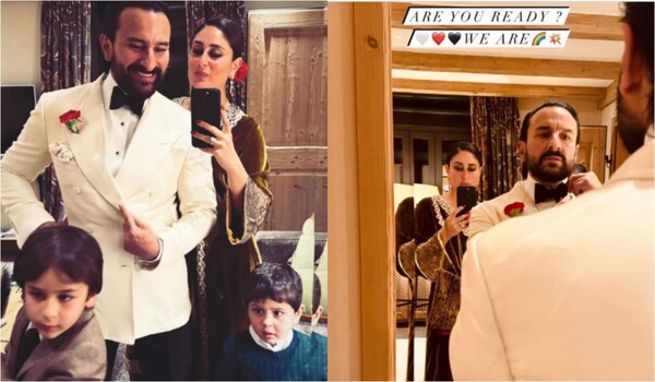 Kareena Kapoor Khan, Saif Ali Khan and their kids