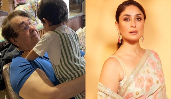 Watch Kareena Kapoor Khan's sweet birthday wish with sons Jeh and Taimur for her father Randhir Kapoor