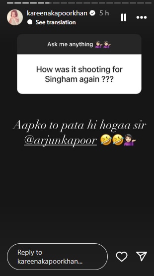 Kareena Kapoor Khan's latest Instagram Story.