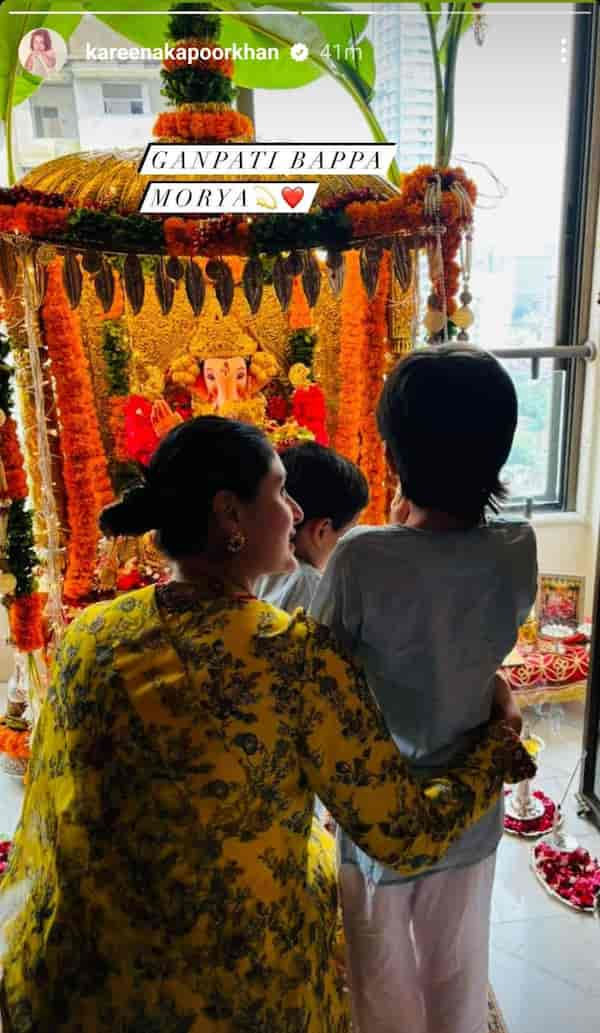 Kareena Kapoor Khan with Taimur and Jeh