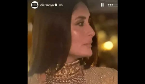 Kareena Kapoor stuns in her wedding reception gold necklace at Ambani pre-wedding bash