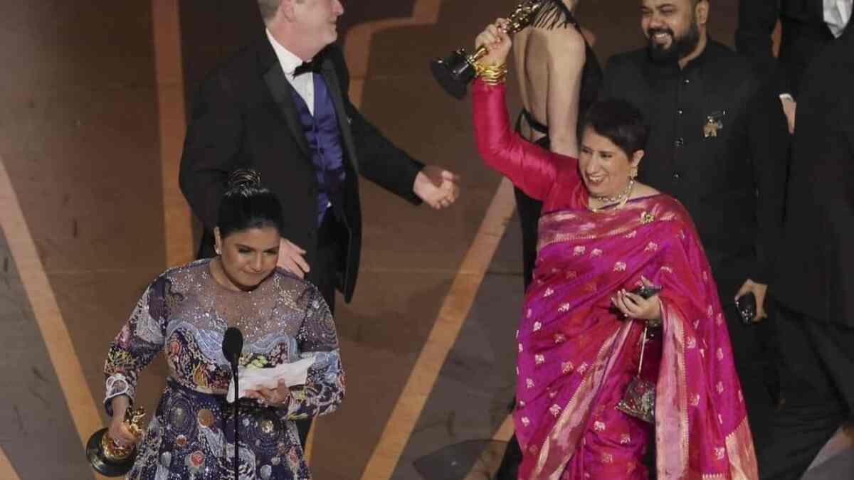 The Elephant Whisperer producer Guneet Monga: Tonight is historic as two women from India stood on the Oscars stage, lauded for their work