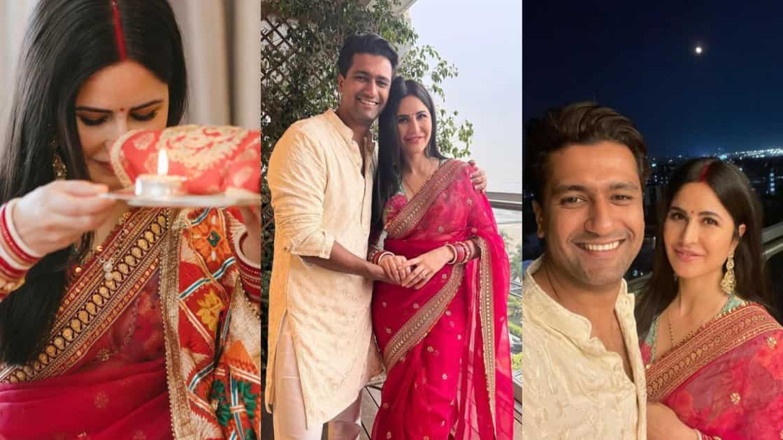 In Pics: Katrina Kaif and Vicky Kaushal’s first Karwa Chauth pictures ...