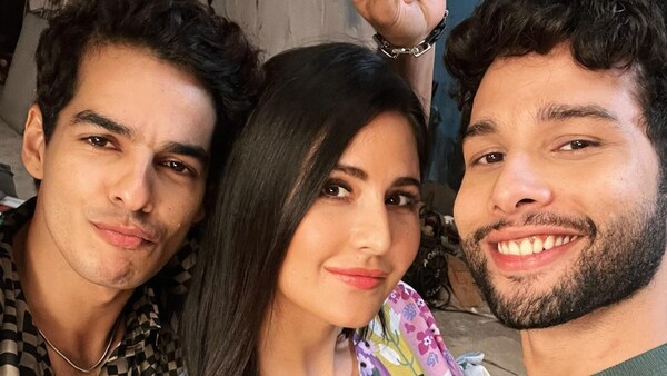 Katrina Kaif is back with her Phone Bhoot 'boys' Siddhant Chaturvedi, Ishaan Khatter; shares quirky video