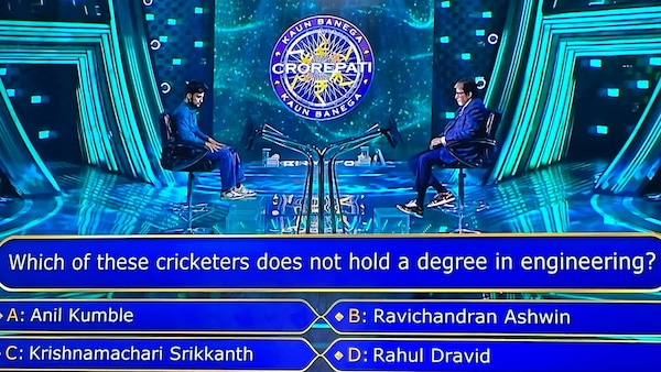 Anil Kumble or Rahul Dravid? KBC's 12.5 lakh cricket question leaves viewers divided