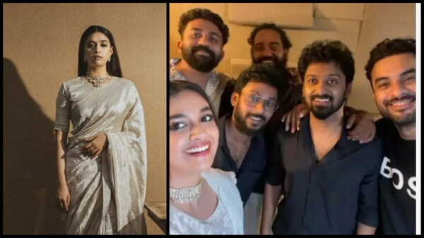In PHOTOS: Keerthy Suresh rocks her Indian appearance in a photo with her Vaashi team