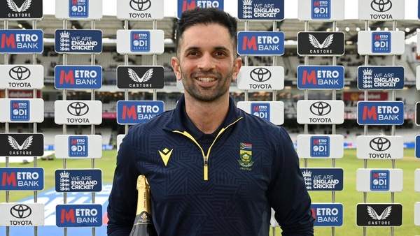 Keshav Maharaj took 4 wickets to bundle England for 131 in Leeds. Image | icc-cricket.com