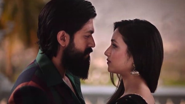 Yash and Srinidhi in a still from KGF