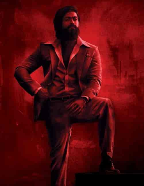 Yash in a poster for KGF: Chapter 2