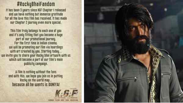 Want to be part of the KGF-Chapter 2 journey? Send the team your best Rocky Bhai art work