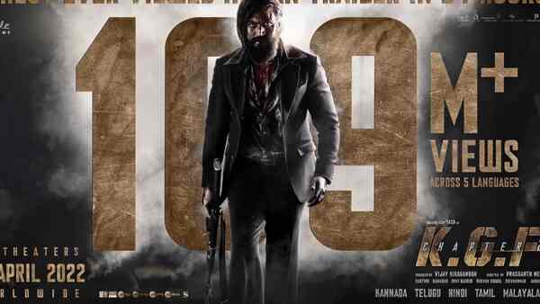 KGF-Chapter 2 trailer: Rocky Bhai’s return races to 100-million views in only 24 hours