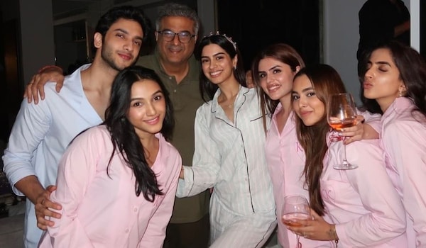 Khushi Kapoor's rumored boyfriend Vedang Raina attends her birthday special pyjama party; poses with Boney Kapoor | PICS inside