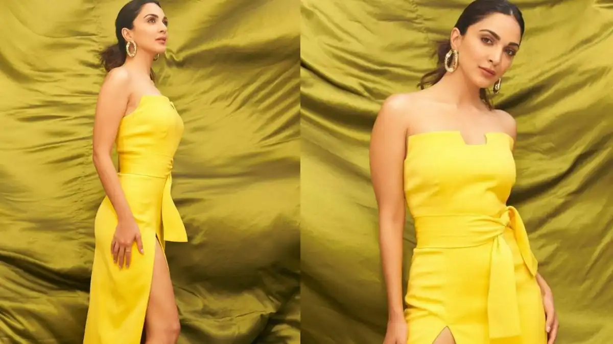 Kiara Advani SLAYS it in sexy bright yellow dress for Bhool Bhulaiyaa 2 promotions with Kartik Aaryan