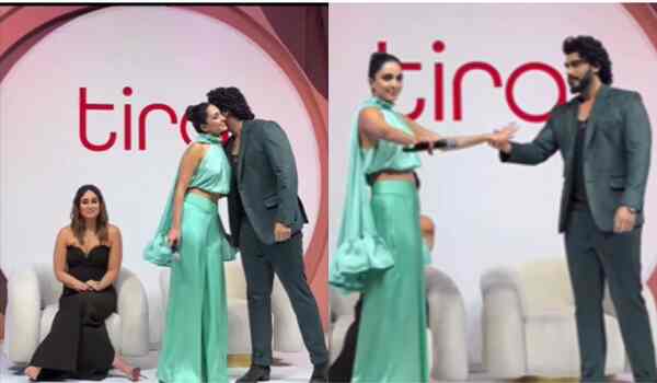 WATCH: Kiara Advani would have fallen on Kareena Kapoor's lap had it NOT been for Arjun Kapoor’s ‘helping hand’!