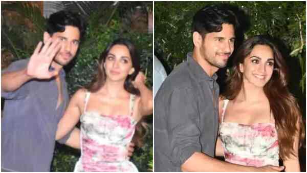 Sidharth Malhotra and Kiara Advani pose at Shweta Bachchan’s birthday bash serving couple goals