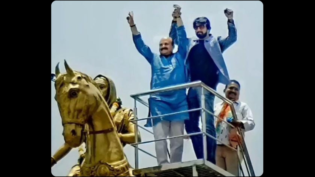 Kiccha Sudeep keeps his promise for mama Basavaraj Bommai; turns election campaign into a fan-fest