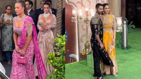 Khloe-Kim Kardarshian, Shahid Kapoor-Mira Rajput steal the show at Anant Ambani-Radhika Merchant's wedding day 2