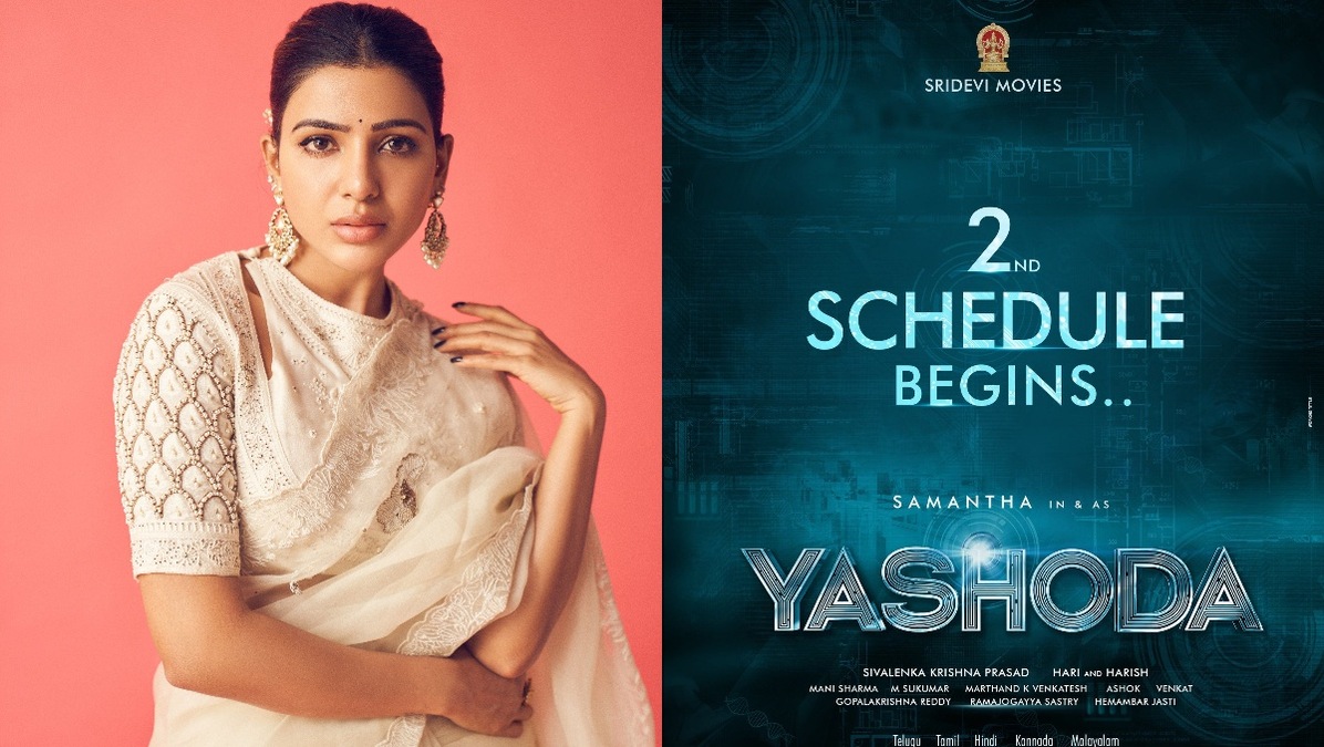 Yashoda: The second schedule of the Samantha's multilingual thriller commences
