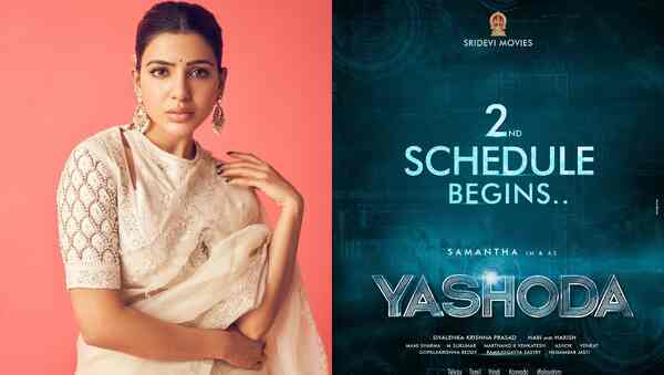 Yashoda: The second schedule of the Samantha's multilingual thriller commences