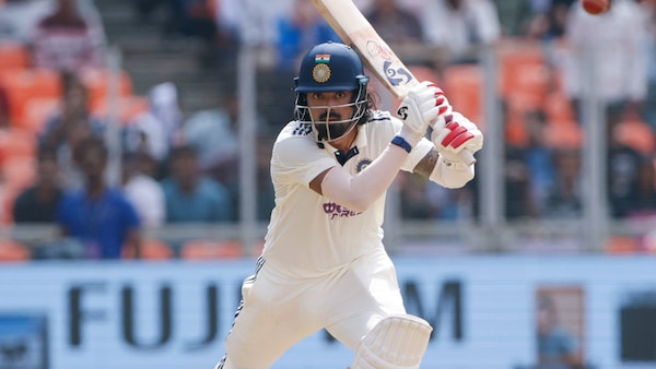 Rahul scored his 11th Test century against WI. Image | BCCI on X