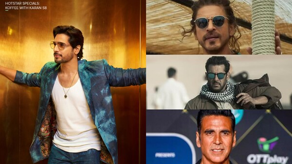 Koffee with Karan Season 8 - Sidharth Malhotra shares what he admires about Salman, Shah Rukh Khan, Akshay Kumar