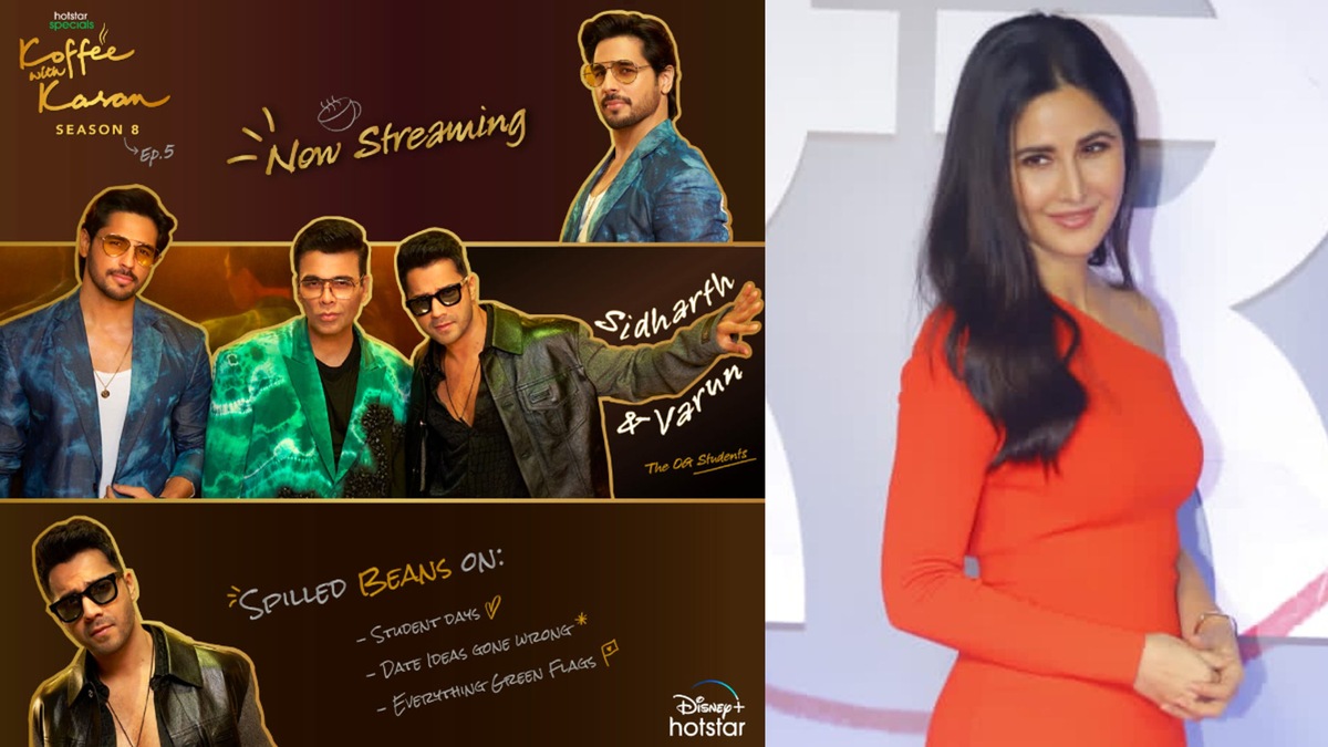 KWK Season 8 - Besides Kiara Advani, Sidharth Malhotra confesses he has a crush on Katrina Kaif compelling Karan Johar, Varun Dhawan to giggle