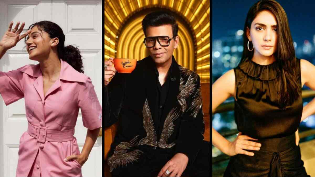 Koffee With Karan Season 7:  Taapsee Pannu and Mrunal Thakur to grace the celebrity talk show together?