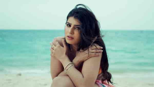 Sharanya Shetty in the song, Kaadadeye Hegirali from Krishnam Pranaya Sakhi