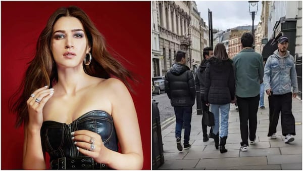 After Kriti Sanon’s pic with mystery man in London goes viral, netizens ask ‘Is this Kabir Bahia?’