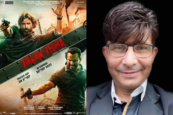 Kamaal R Khan aka KRK says he will review Hrithik Roshan-Saif Ali Khan starrer Vikram Vedha, but only if…