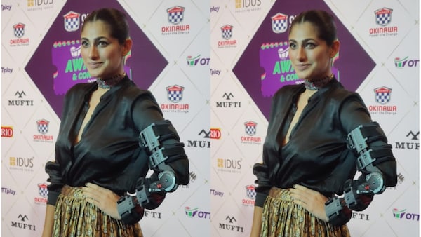 OTTplay Awards 2022: Kubbra Sait reviews The Fabulous Lives of Bollywood Wives live on purple carpet