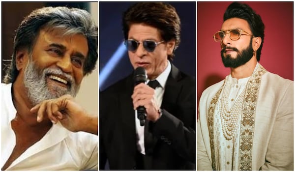 L-R: Rajinikanth, Shah Rukh Khan and Ranveer Singh