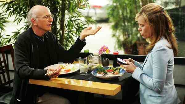 Larry David and Cheryl Hines in Curb Your Enthusiasm