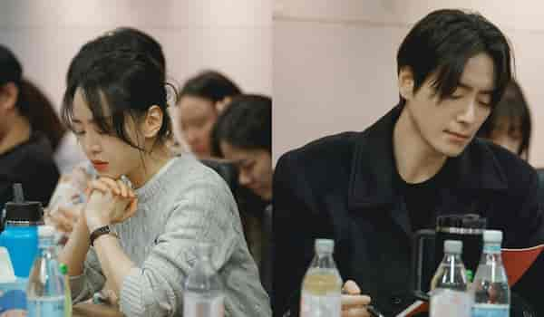 Lee Joon-hyuk and Shin Hae-sun at The Art of Sarah script reading session