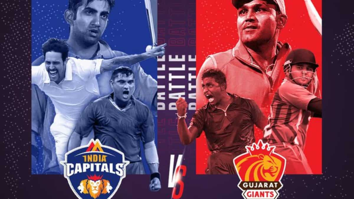 India Capitals vs Gujarat Giants Where, when to watch Legends League