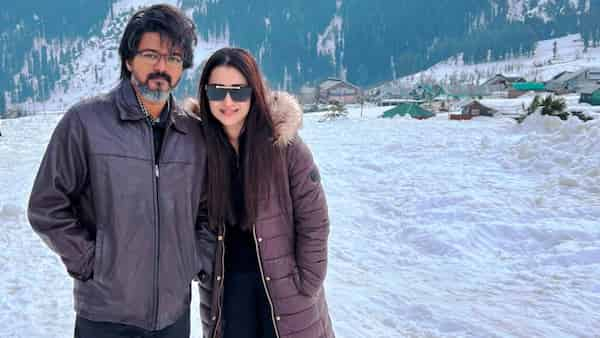 Leo: Trisha posts a surprise pic from Lokesh Kanagaraj's film, extends birthday wishes to co-star Vijay