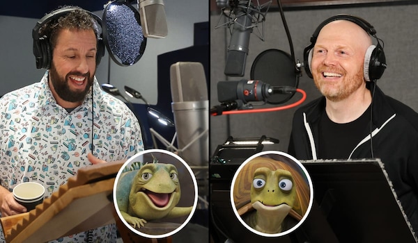 Check out how Adam Sandler and Bill Burr had fun while recording for Leo