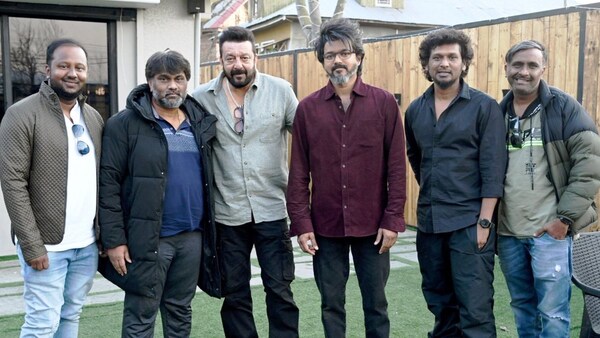 Leo: Sanjay Dutt joins Kashmir schedule, makers unveil a video featuring him along with Thalapathy Vijay