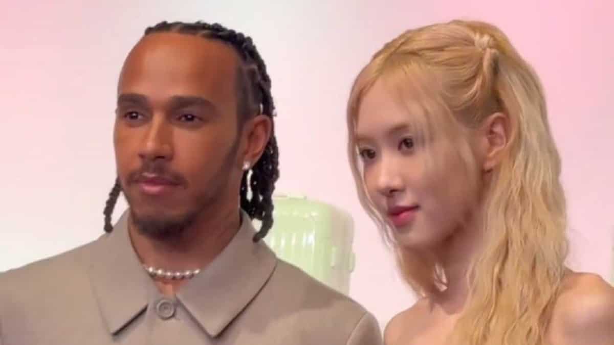 Iconic encounter - F1 star Lewis Hamilton and BLACKPINK Rosé delight fans with their interaction