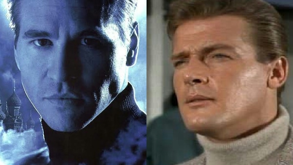 Val Kilmer and Roger Moore in previous The Saint adaptations