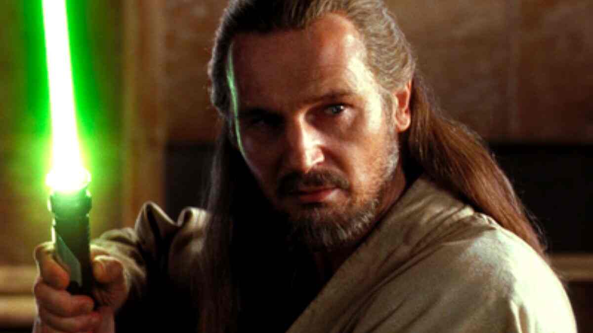 What is the name of this character portrayed by Liam Neeson in the Star Wars franchise?							