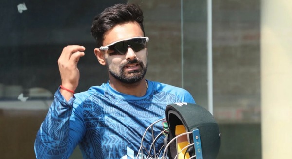 Litton Das faced a back strain during the training. Image | X