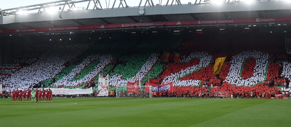 Liverpool FC gave a resounding tribute to Diogo Jota. Image | premierleague.com