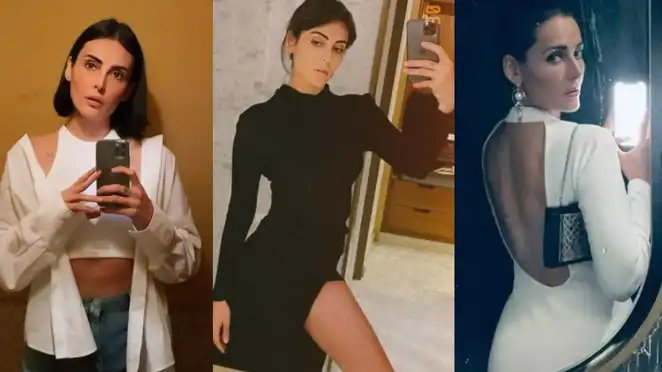 Lock Upp contestant Mandana Karimi LOVES her bathroom selfies and these photos are a proof of that